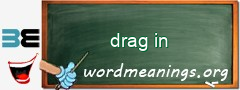 WordMeaning blackboard for drag in